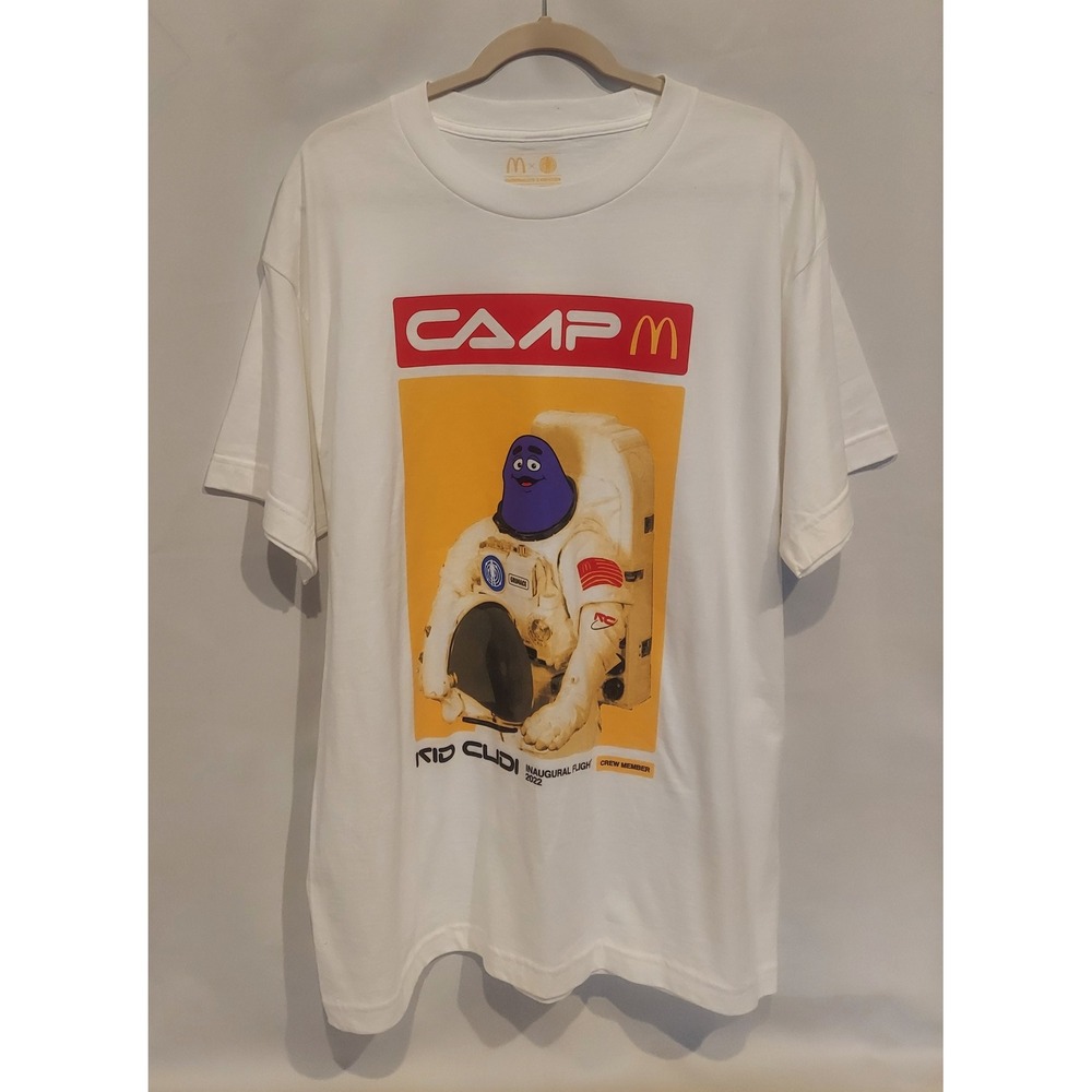 Kid Cudi × McDonald's Collab Camp Space Grimace T-Shirt Tee Size Large NWOT